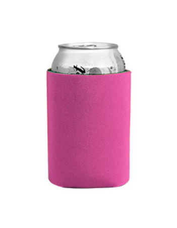 hot pink slim can koozie